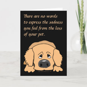 Cartoon Pet Sympathy Cards | Zazzle