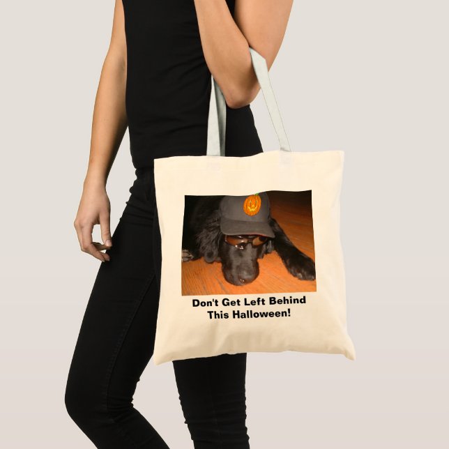 Sad Dog Got Left Behind This Halloween Tote Bag (Front (Product))