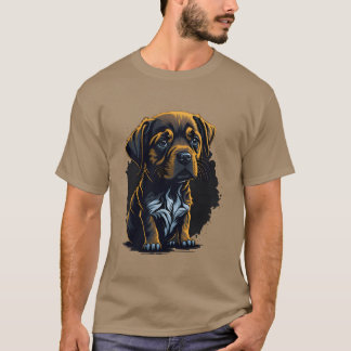 sad dog retro boy T-Shirt