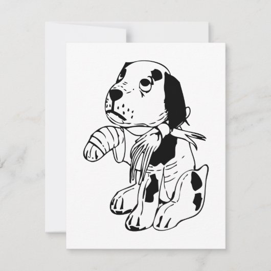 Sad Dog With Broken Leg (Front)