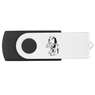 Sad Dog With Broken Leg Flash Drive
