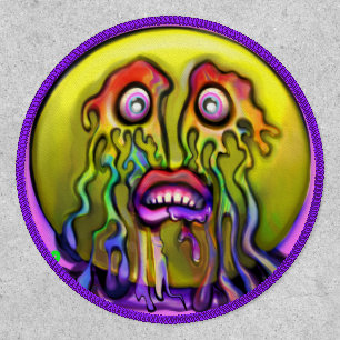 Sad Emoji Crying Rainbows Patch