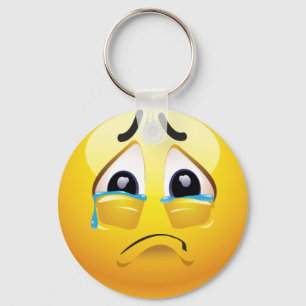 Sad emoji keychain