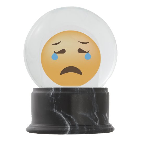 Sad Emoji Snow Globe