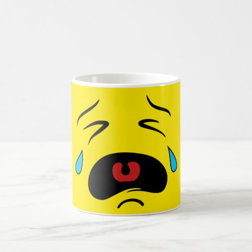 Sad Face Emoji Coffee Mug