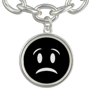 Sad Face Emoji Emo Punk Bracelet