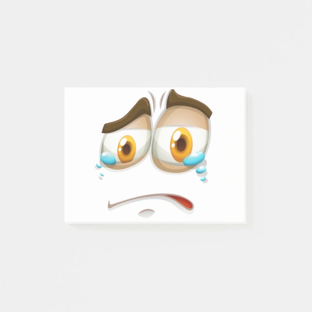 Sad face expression post-it notes (Front)