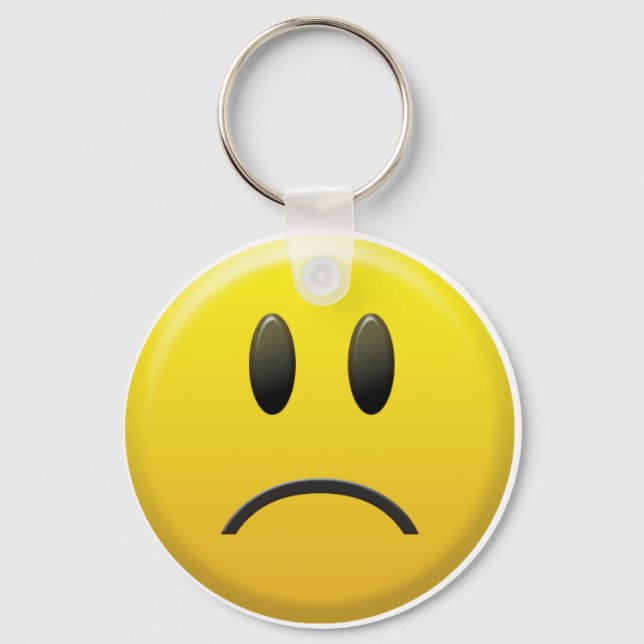Sad Face Keychain (Front)