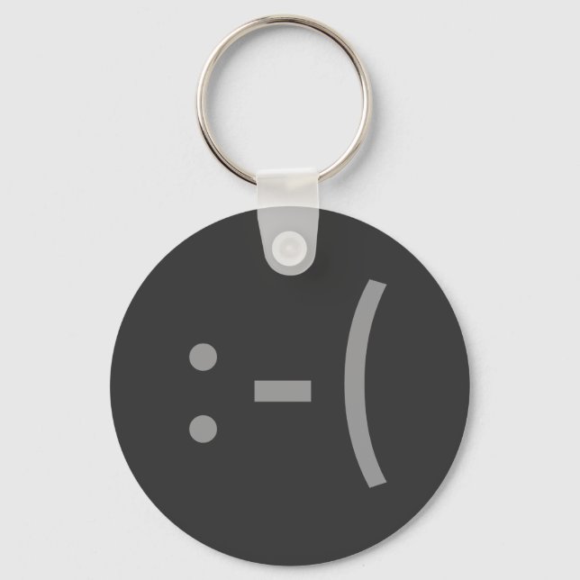 Sad Face Keychain (Front)