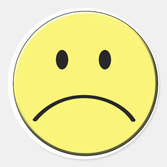 Sad Face Sticker 