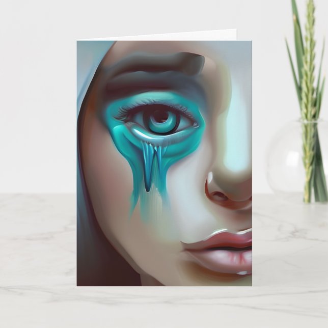 Sad Face, Support for a Friend Card (Front)