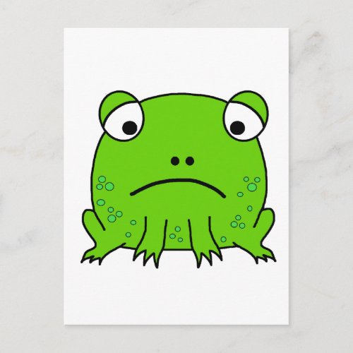 Sad Frog Postcard