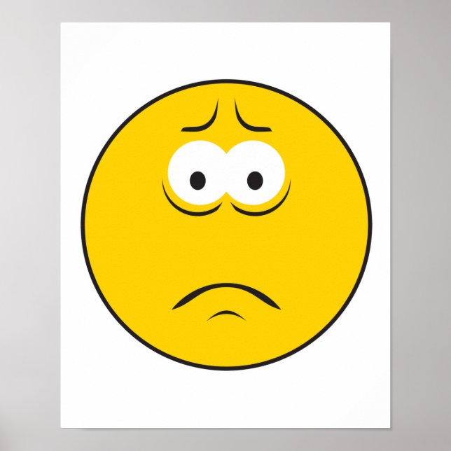 Sad Frowning Face Poster (Front)