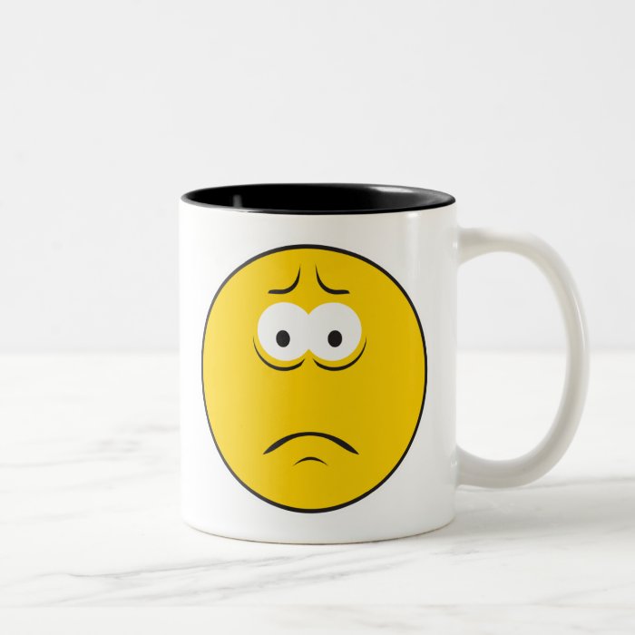 Sad Frowning Smiley Face Mug