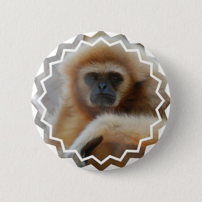 Sad Gibbon Pin (Front)