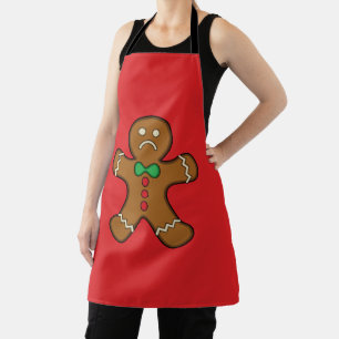 Sad Gingerbread Man Apron