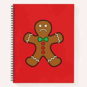 Sad Gingerbread Man Notebook