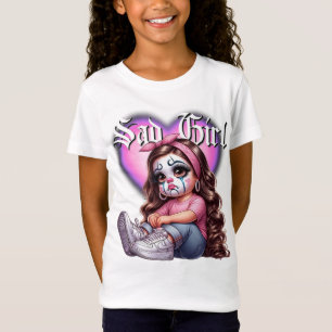 sad girl Graphic Design T-Shirt