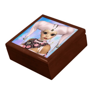 Sad Harlequin Doll Jewelry Box