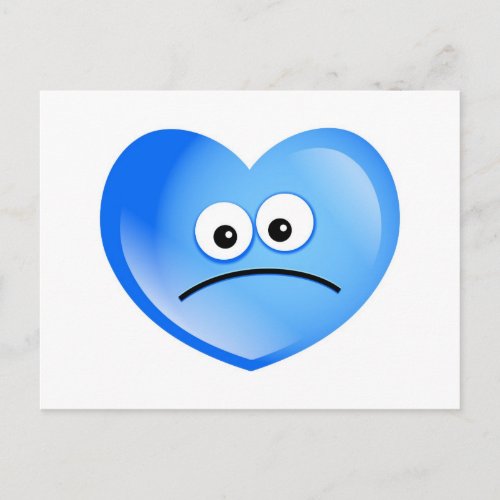 Sad Heart Postcard