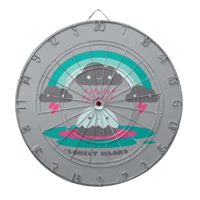Sad Island 2 Dartboard With Darts (Front)