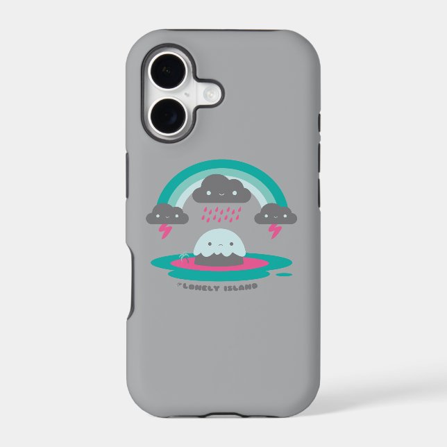 Sad Island 2 Iphone Case (Back)