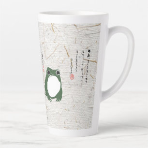 Sad Japanese Frog Toad 19th Century  Latte Mug
