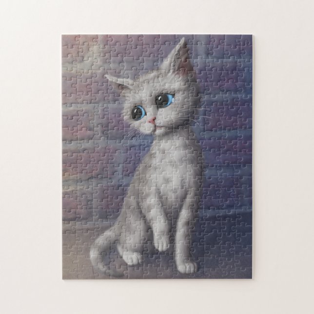 Sad Kitty Jigsaw Puzzle (Vertical)