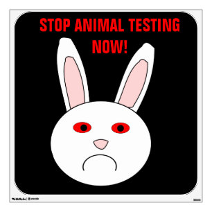 Sad Lab Rabbit Wall Decal