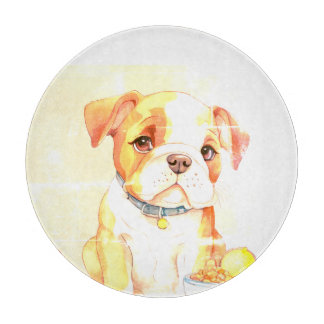 Sad little Bulldog Cutting Board