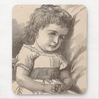 Sad Little Girl Mouse Pad