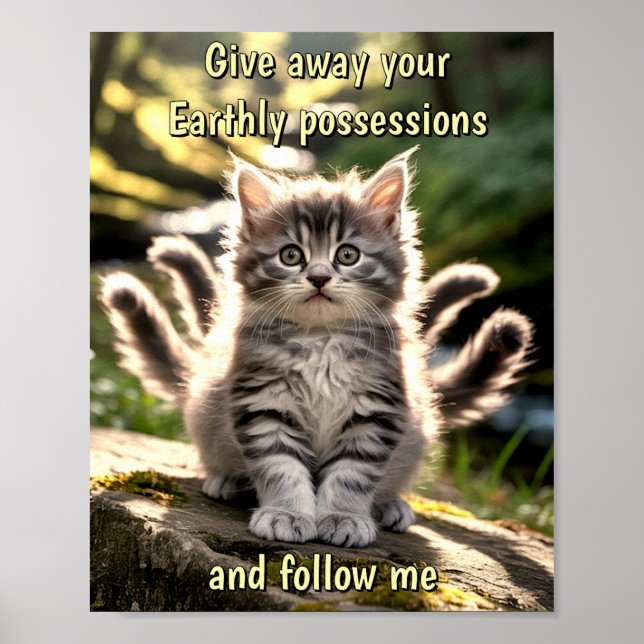 Sad & Lonely Pets Poster Print: Follow Me (Front)