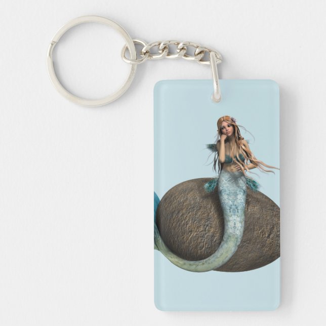 Sad Mermaid Keychain (Front)