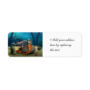 Sad Mermaid Label