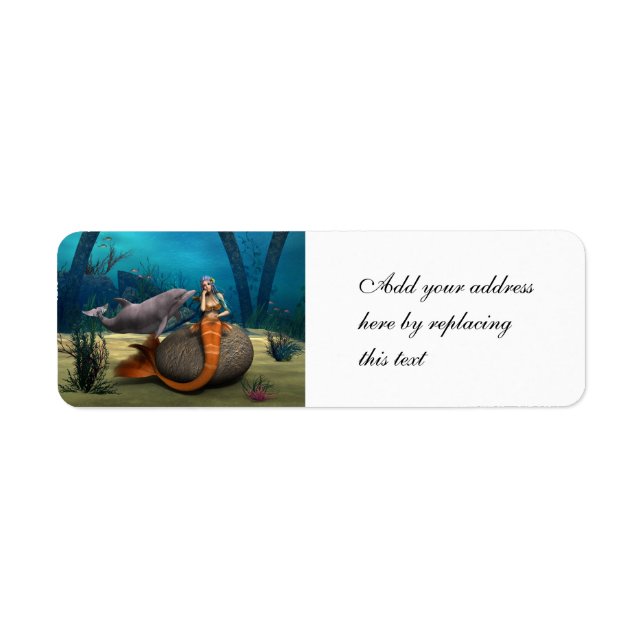 Sad Mermaid Label (Front)
