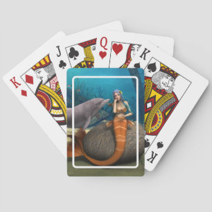 Sad Mermaid Poker Cards