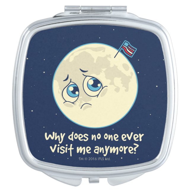 Sad Moon Compact Mirror (Front)