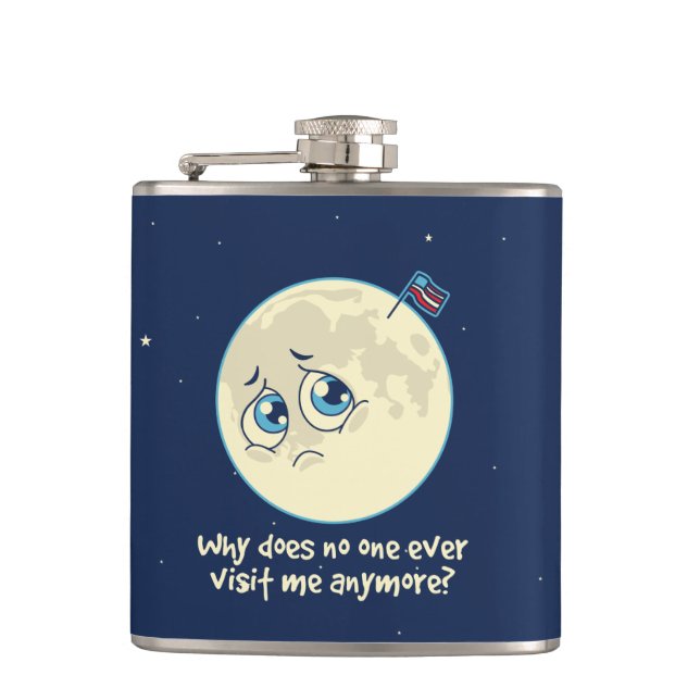 Sad Moon Flask (Front)