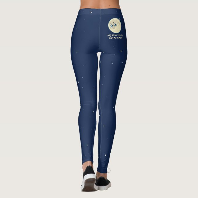 Sad Moon Leggings (Back)