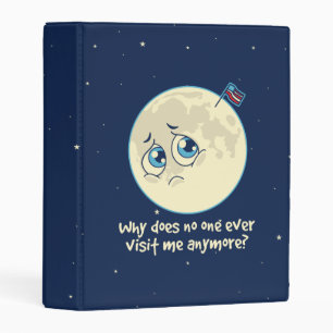 Sad Moon Mini Binder