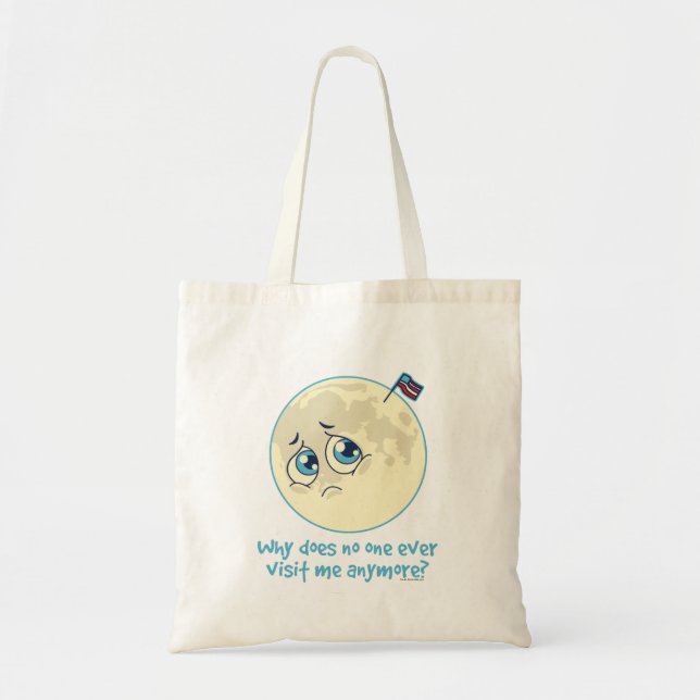 Sad Moon Tote Bag (Front)