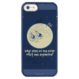 Sad Moon Clear iPhone SE/5/5s Case