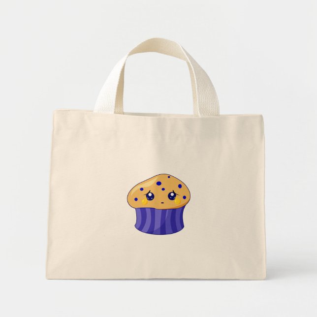 Sad Muffin Mini Tote Bag (Front)