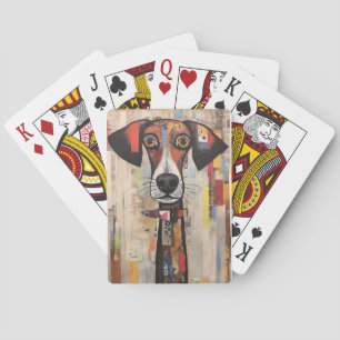 Sad Mutt Large Eyes Painted Poker Cards