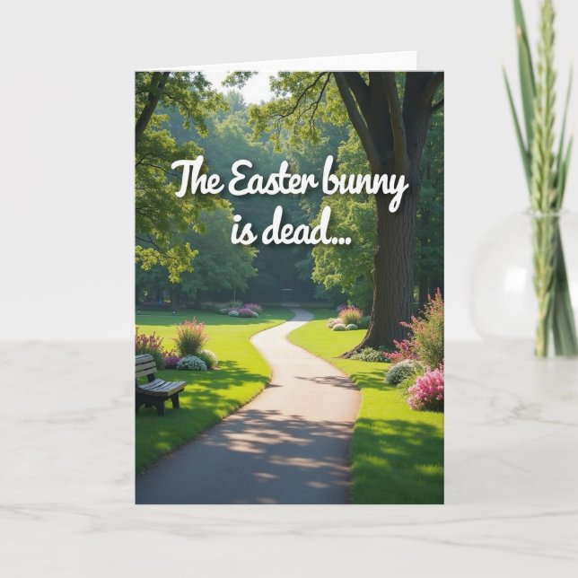 Sad News Festive Figure Card (Front)