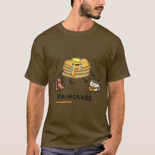 Sad Paincakes - Funny Breakfast Food Pun & Kawaii T-Shirt