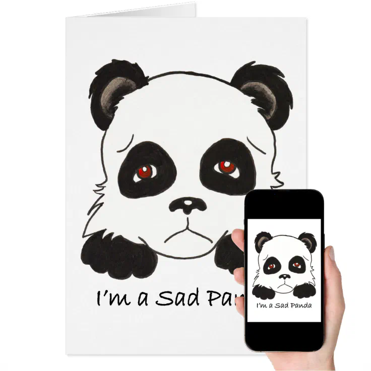 Sad Panda | Zazzle