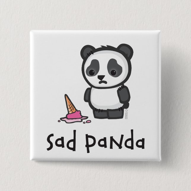Sad Panda button (Front)