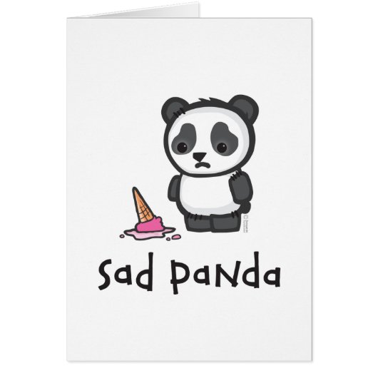 Sad Panda card (Front)