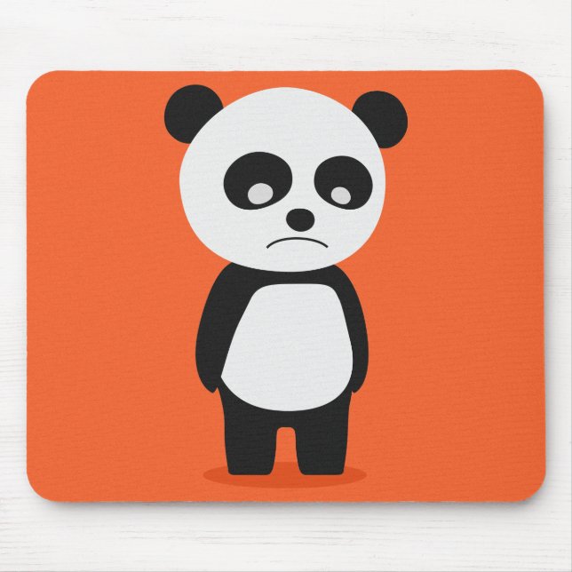 Sad Panda Mouse Pad (Front)